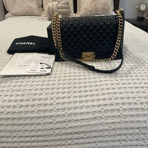 Authentic Chanel boy bag in excellent condition.